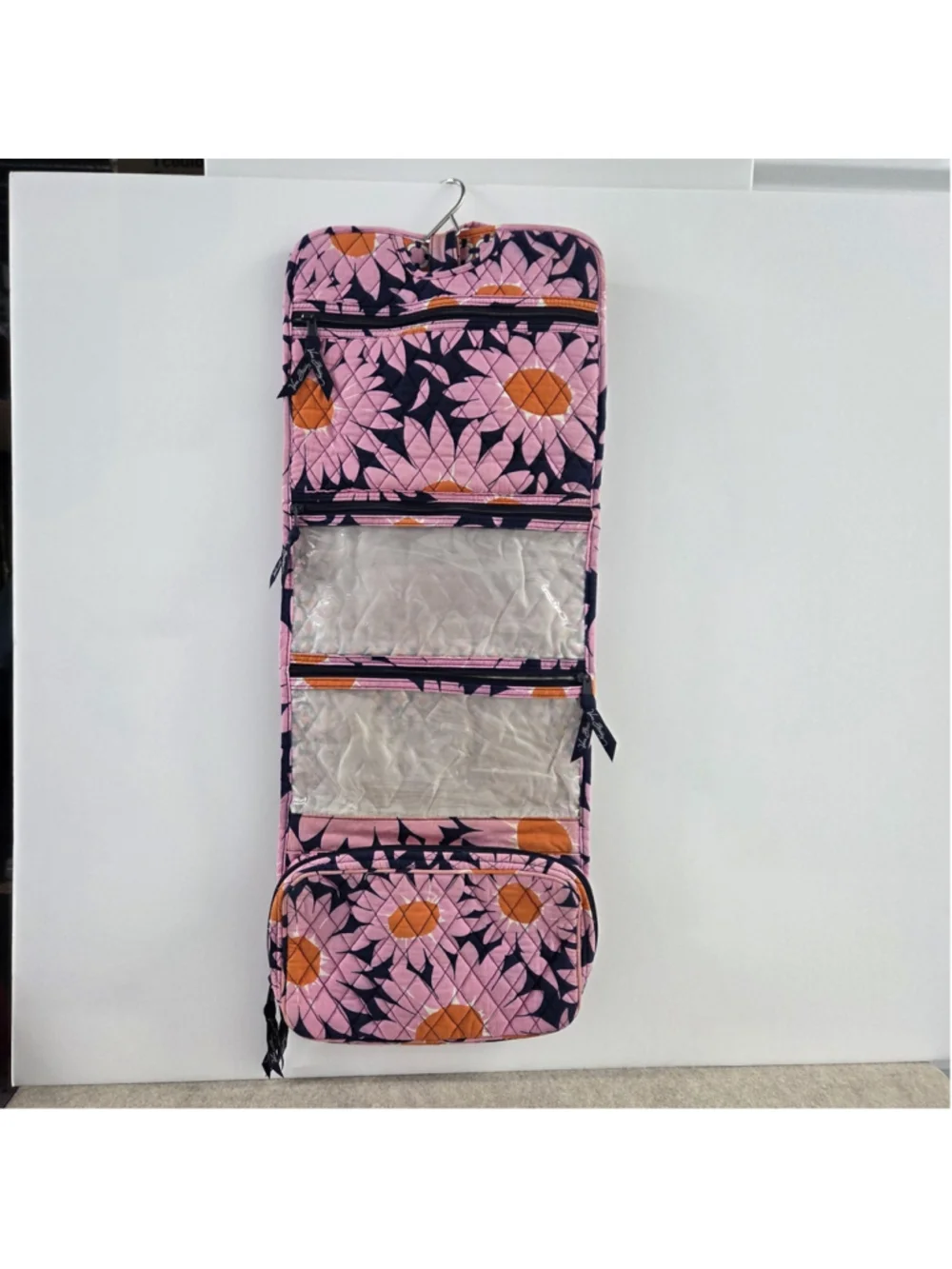 Vera Bradley Quilted Hanging Cosmetic Organizer Retired 